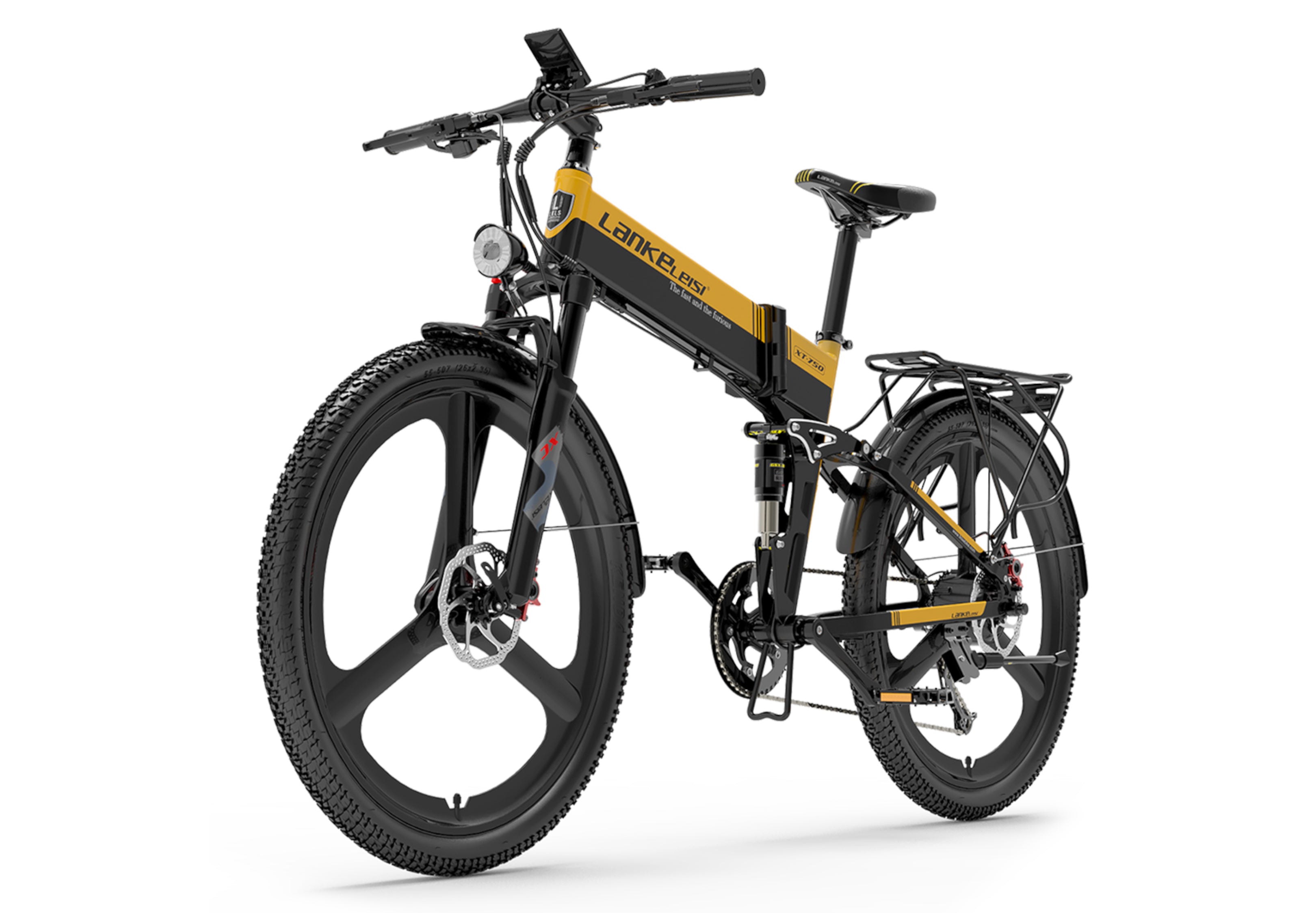 Lankeleisi Xt750 Sports Electric Folding Bike(New For Dec. 2023) Yellow